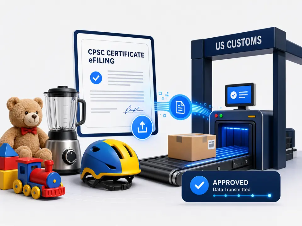 บริการจัดเตรียมข้อมูล CPSC eFiling สำหรับสินค้าควบคุมที่ส่งไปอเมริกา